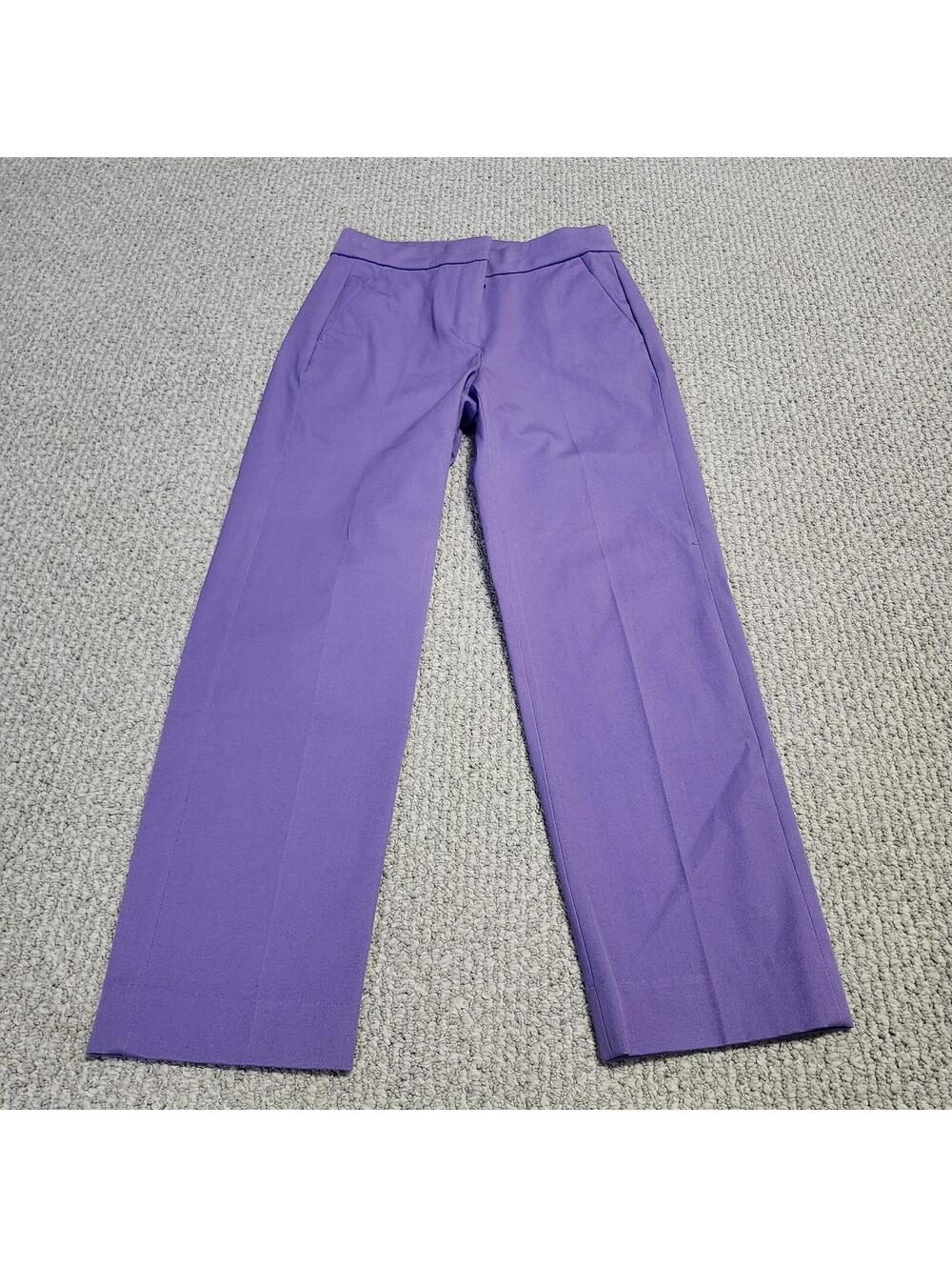 J.Crew Kate Purple Dress Pants Size 2P